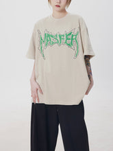 T-Shirt mit Gothic-Alphabet-Print